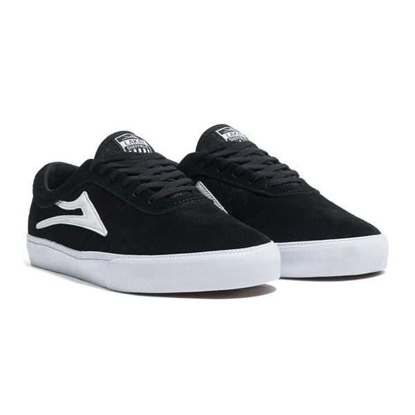 LaKai Sheffield Black/White Skate Shoes Mens | Australia IT2-6357